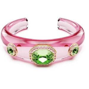 Swarovski Pink and Green Crystal Bracelet